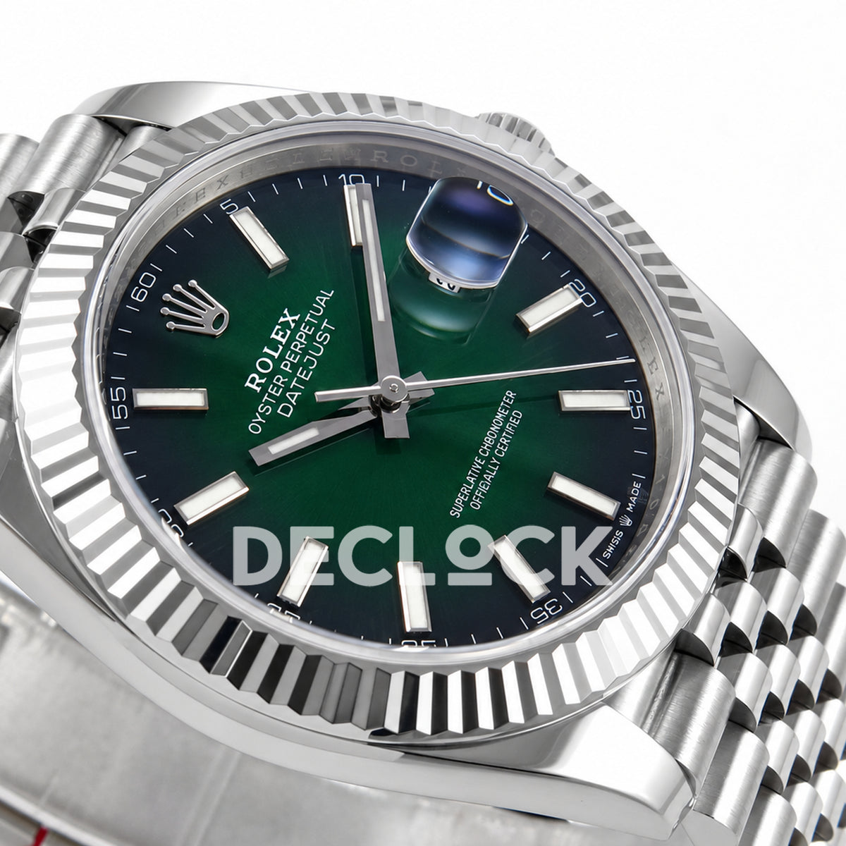 Rolex Datejust 41 126334 Green Ombre Jubilee RGF JH3235 Free Sprung