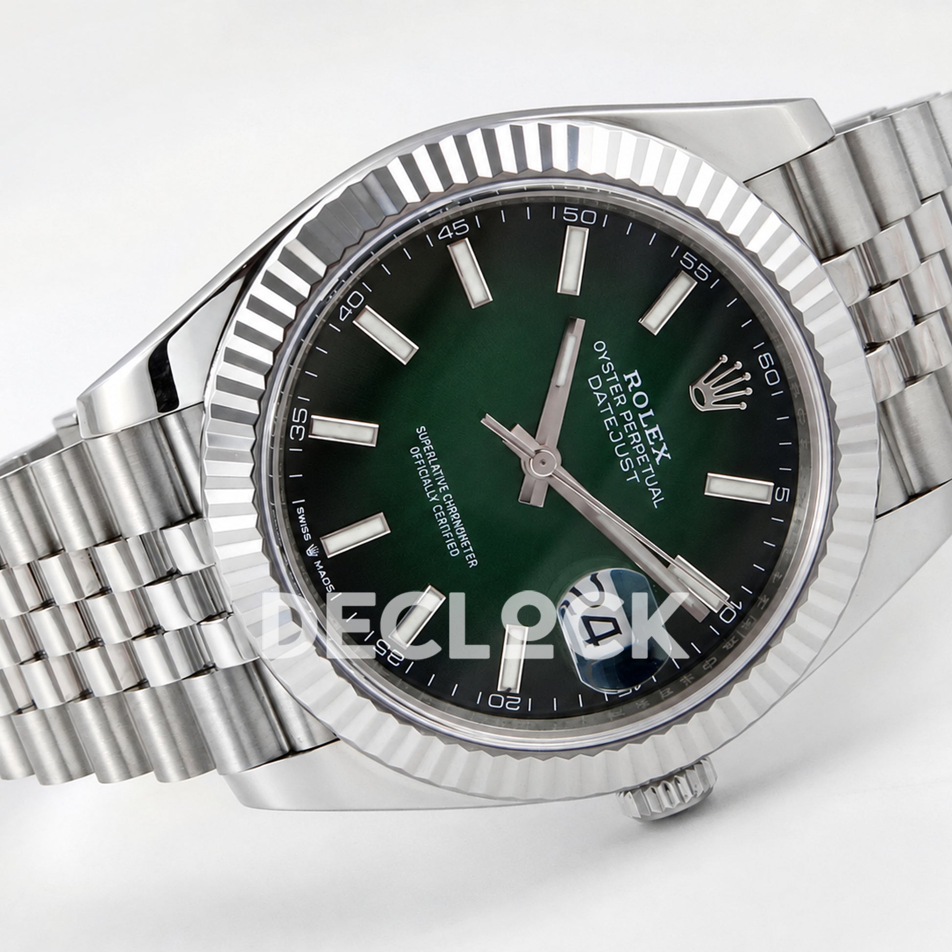 Rolex Datejust 41 126334 Green Ombre Jubilee RGF JH3235 Free Sprung