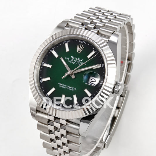 Rolex Datejust 41 126334 Green Ombre Jubilee ERF JH3235 Free Sprung