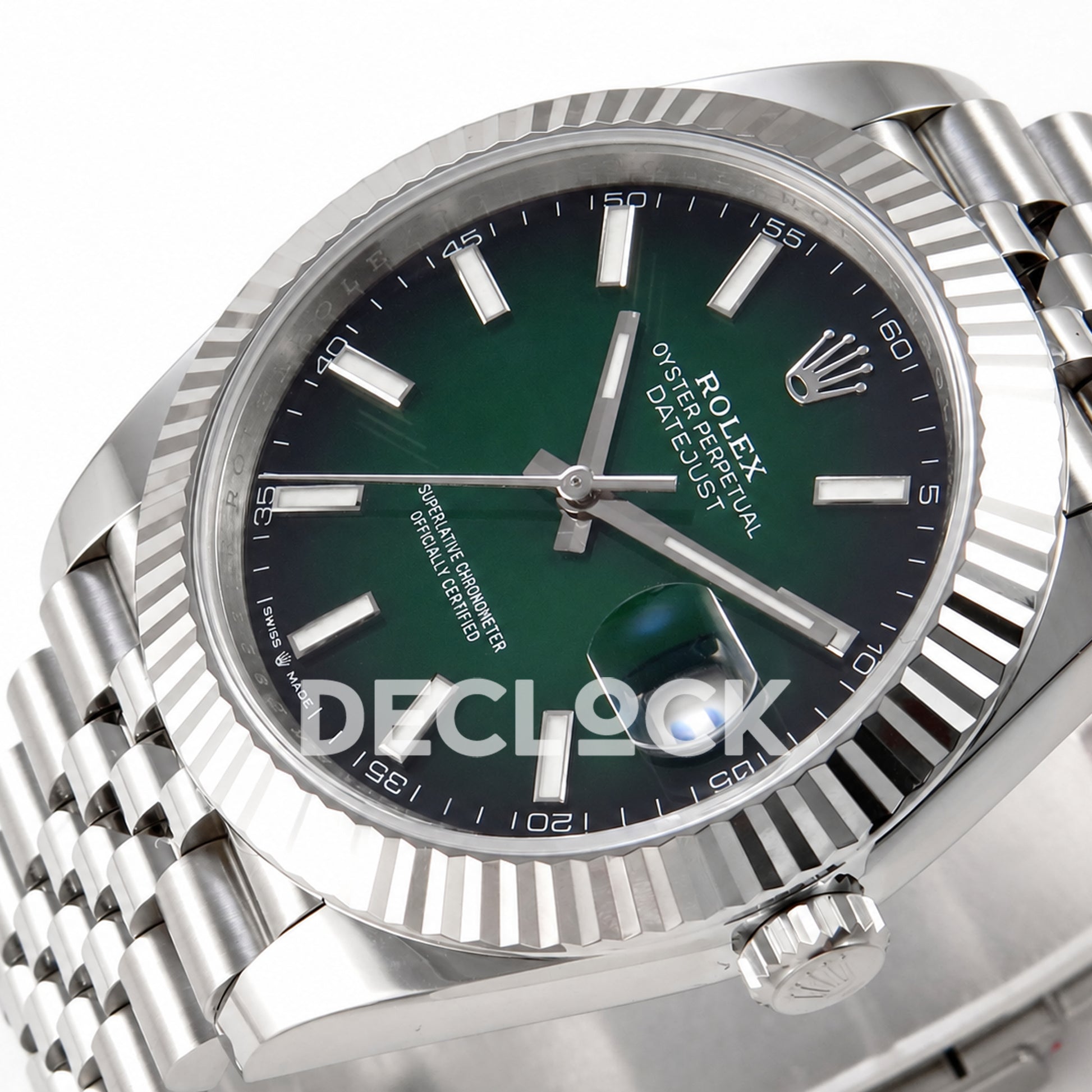 Rolex Datejust 41 126334 Green Ombre Jubilee ERF JH3235 Free Sprung