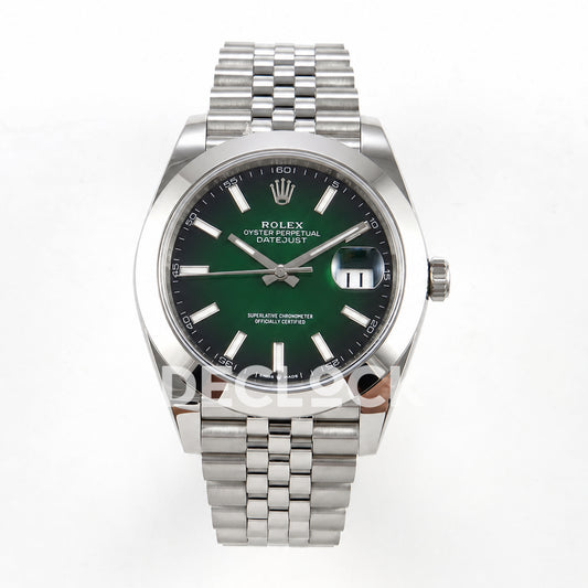 Rolex Datejust 41 126300 Green Ombre Jubilee ERF JH3235 Free Sprung