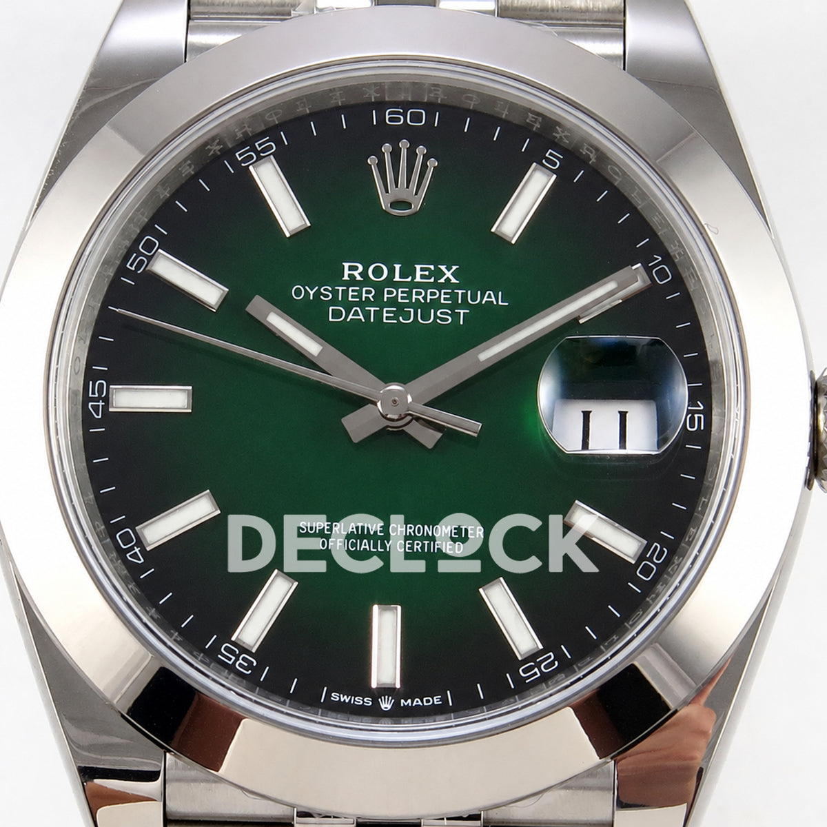 Rolex Datejust 41 126300 Green Ombre Jubilee ERF JH3235 Free Sprung