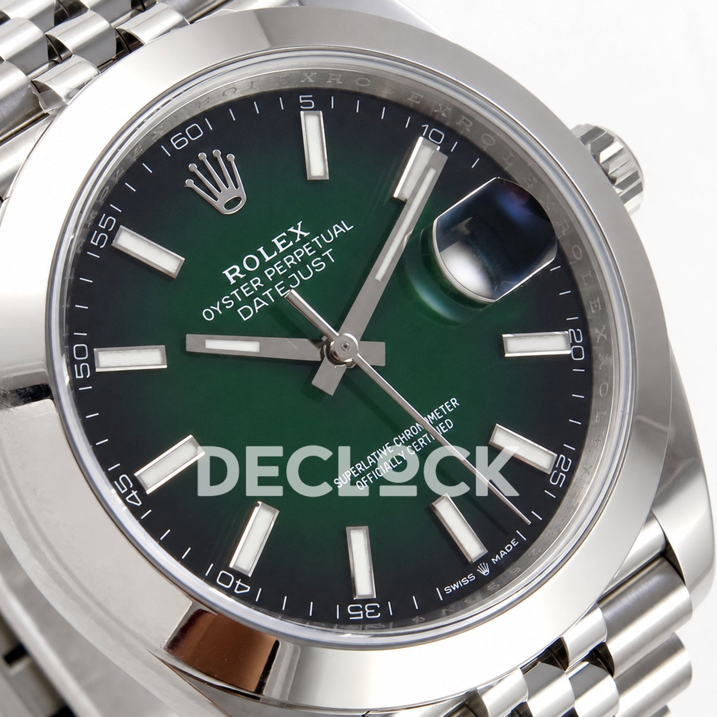 Rolex Datejust 41 126300 Green Ombre Jubilee ERF JH3235 Free Sprung