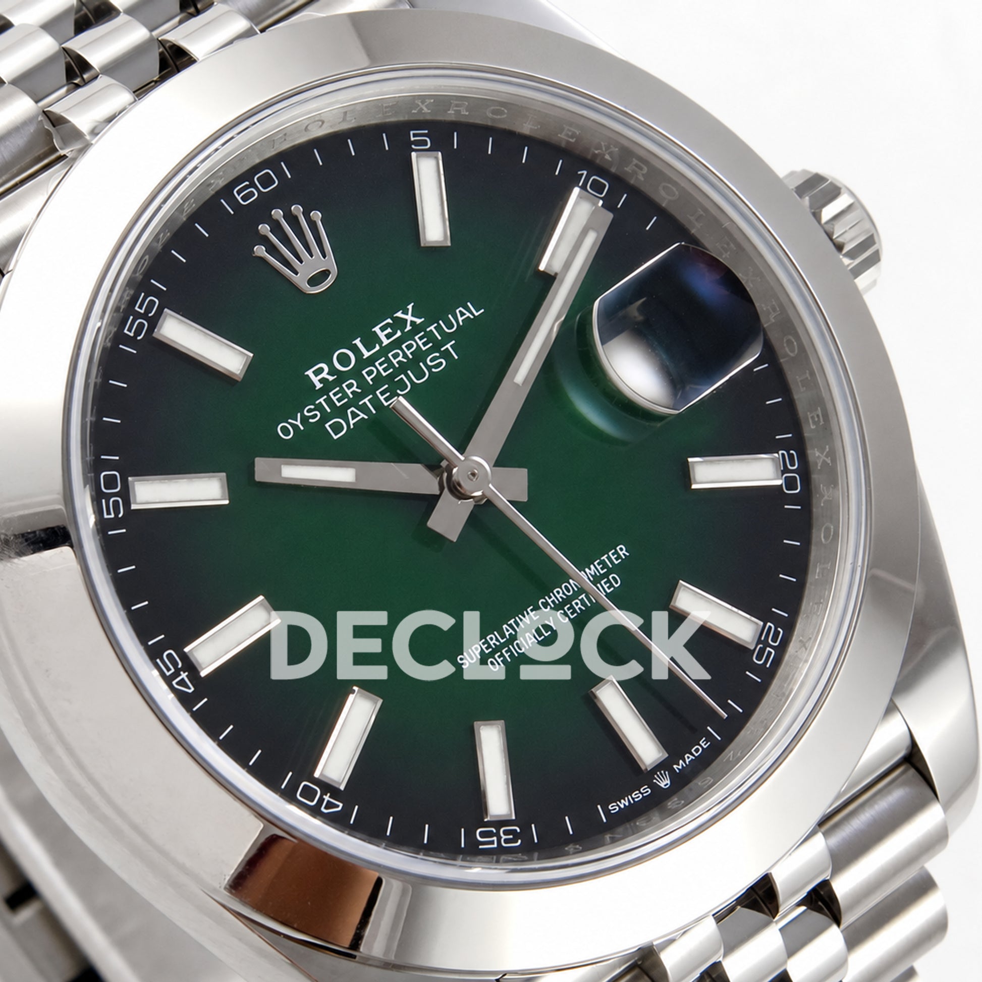 Rolex Datejust 41 126300 Green Ombre Jubilee ERF JH3235 Free Sprung