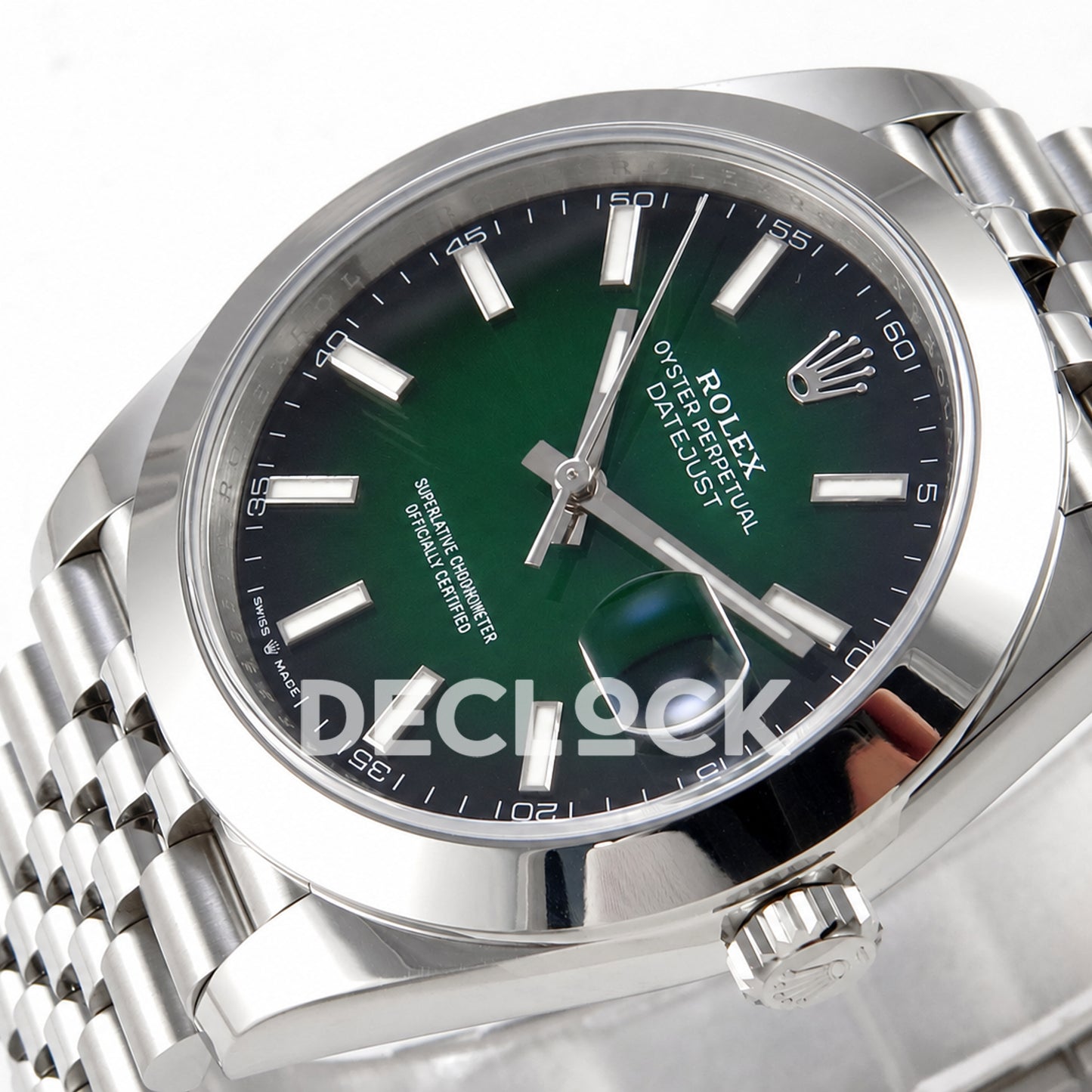 Rolex Datejust 41 126300 Green Ombre Jubilee ERF JH3235 Free Sprung