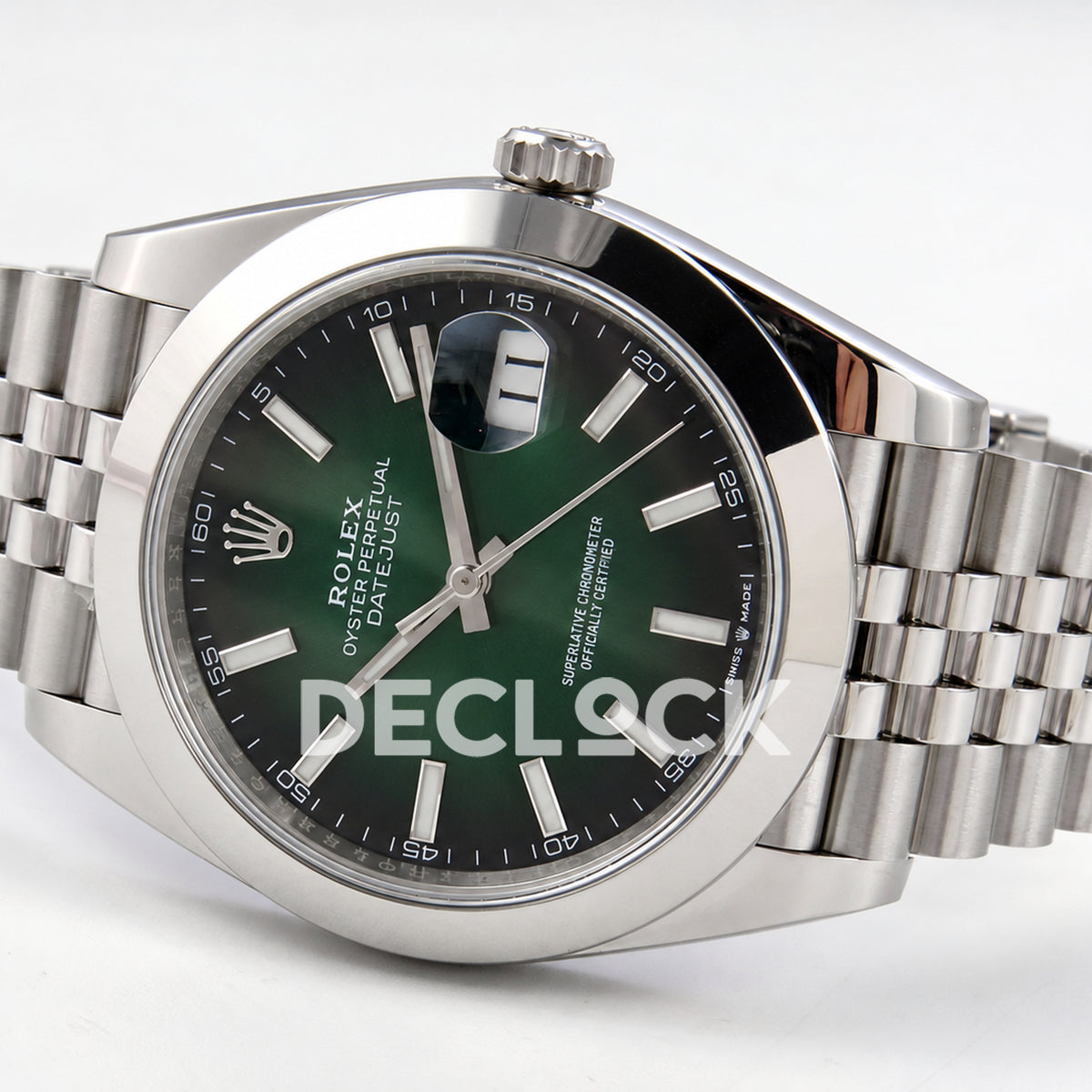 Rolex Datejust 41 126300 Green Ombre Jubilee ERF JH3235 Free Sprung