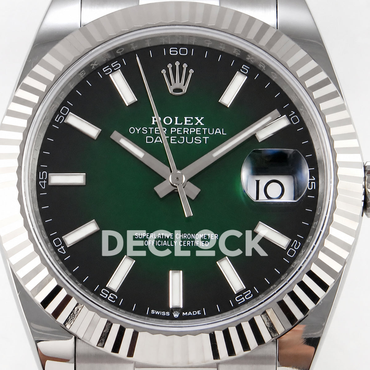 Rolex Datejust 41 126334 Green Ombre Oyster ERF JH3235 Free Sprung