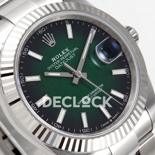 Rolex Datejust 41 126334 Green Ombre Oyster ERF JH3235 Free Sprung
