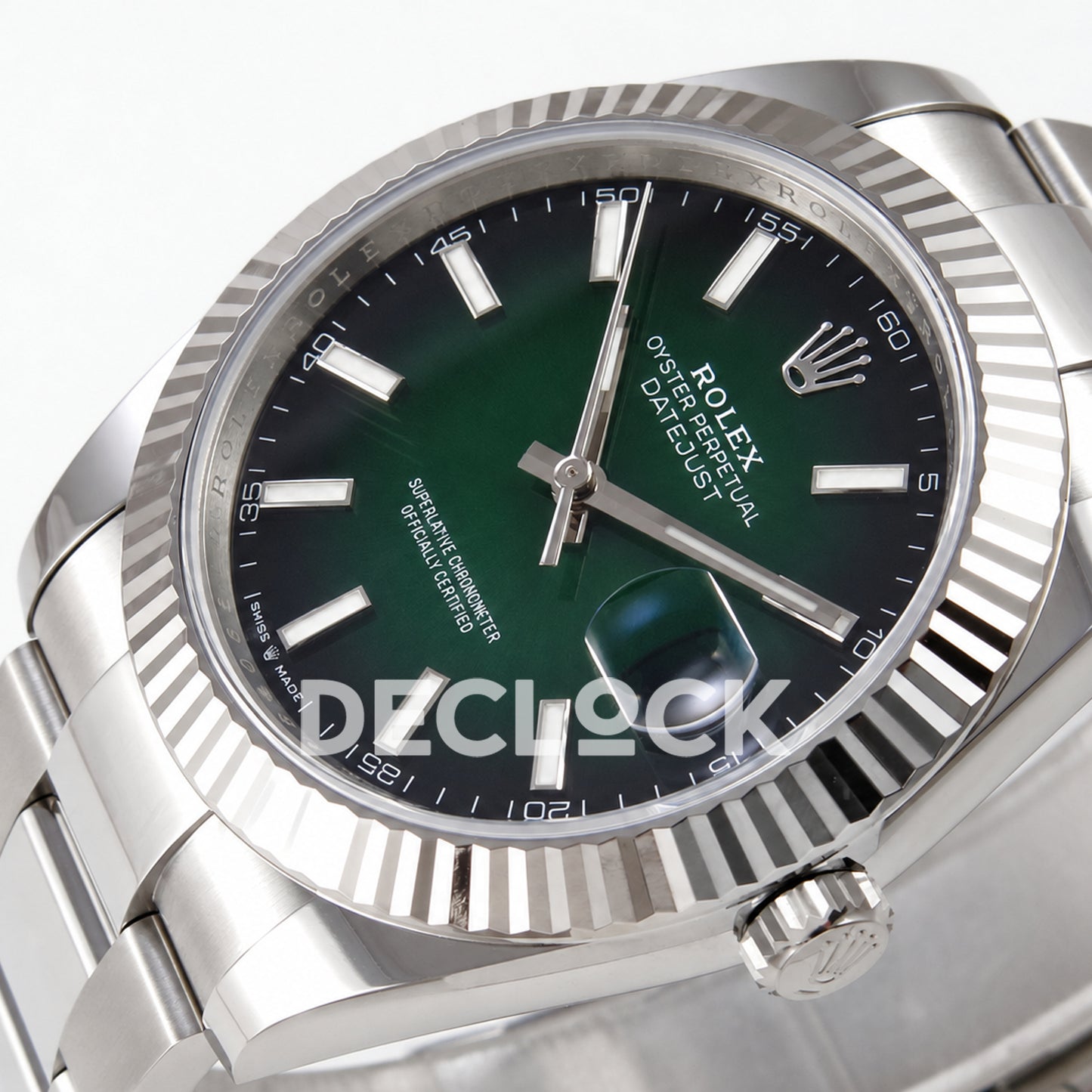 Rolex Datejust 41 126334 Green Ombre Oyster ERF JH3235 Free Sprung
