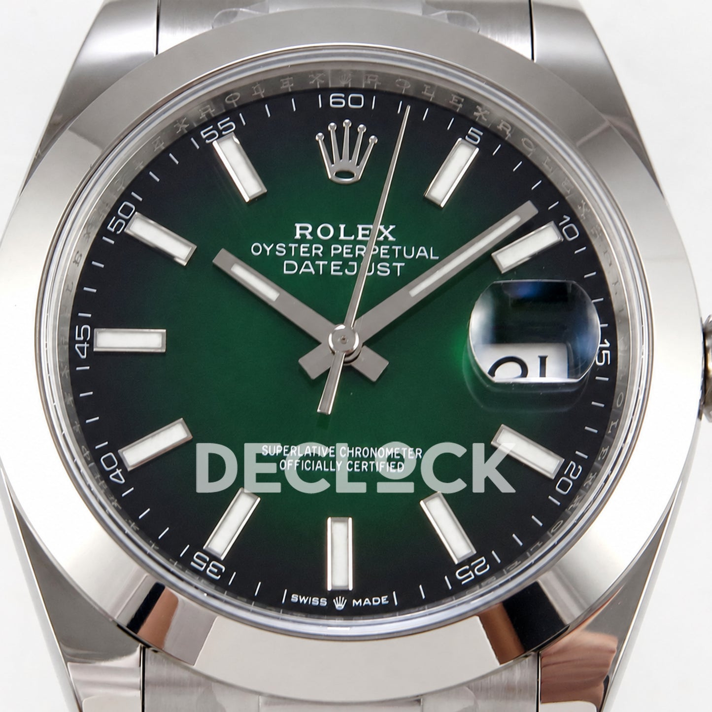 Rolex Datejust 41 126300 Green Ombre Oyster ERF JH3235 Free Sprung