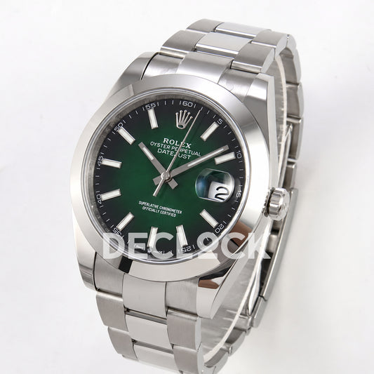 Rolex Datejust 41 126300 Green Ombre Oyster ERF JH3235 Free Sprung