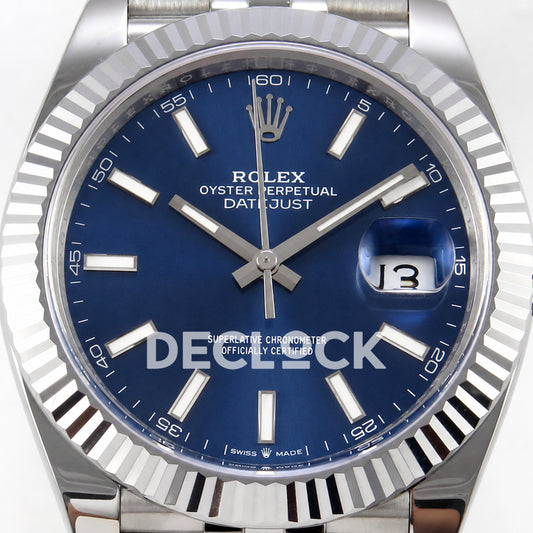 Rolex Datejust 41 126334 Blue Dial Jubilee MZF JH3235