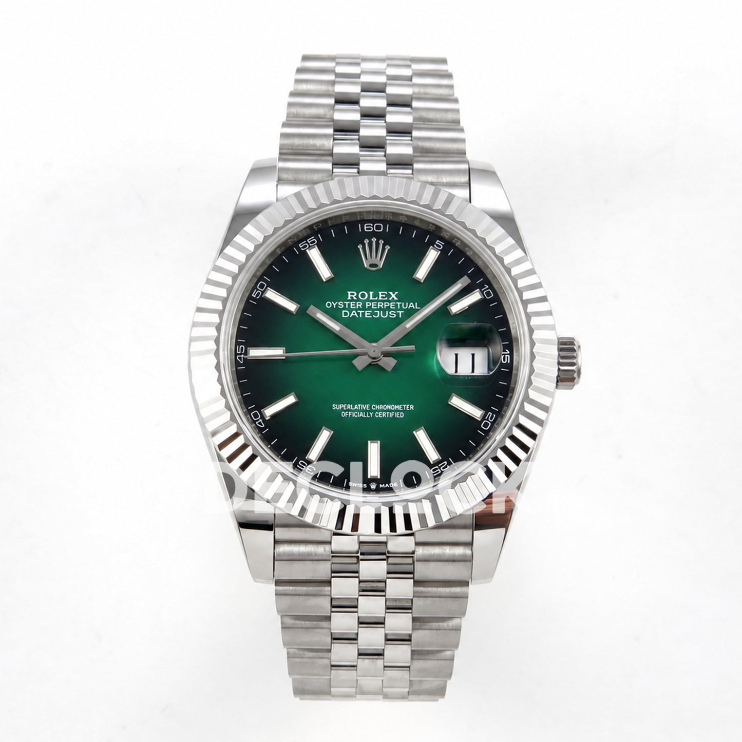 Rolex Datejust 41 126334 Green Ombre Jubilee QF V2 JH3235 Free Sprung