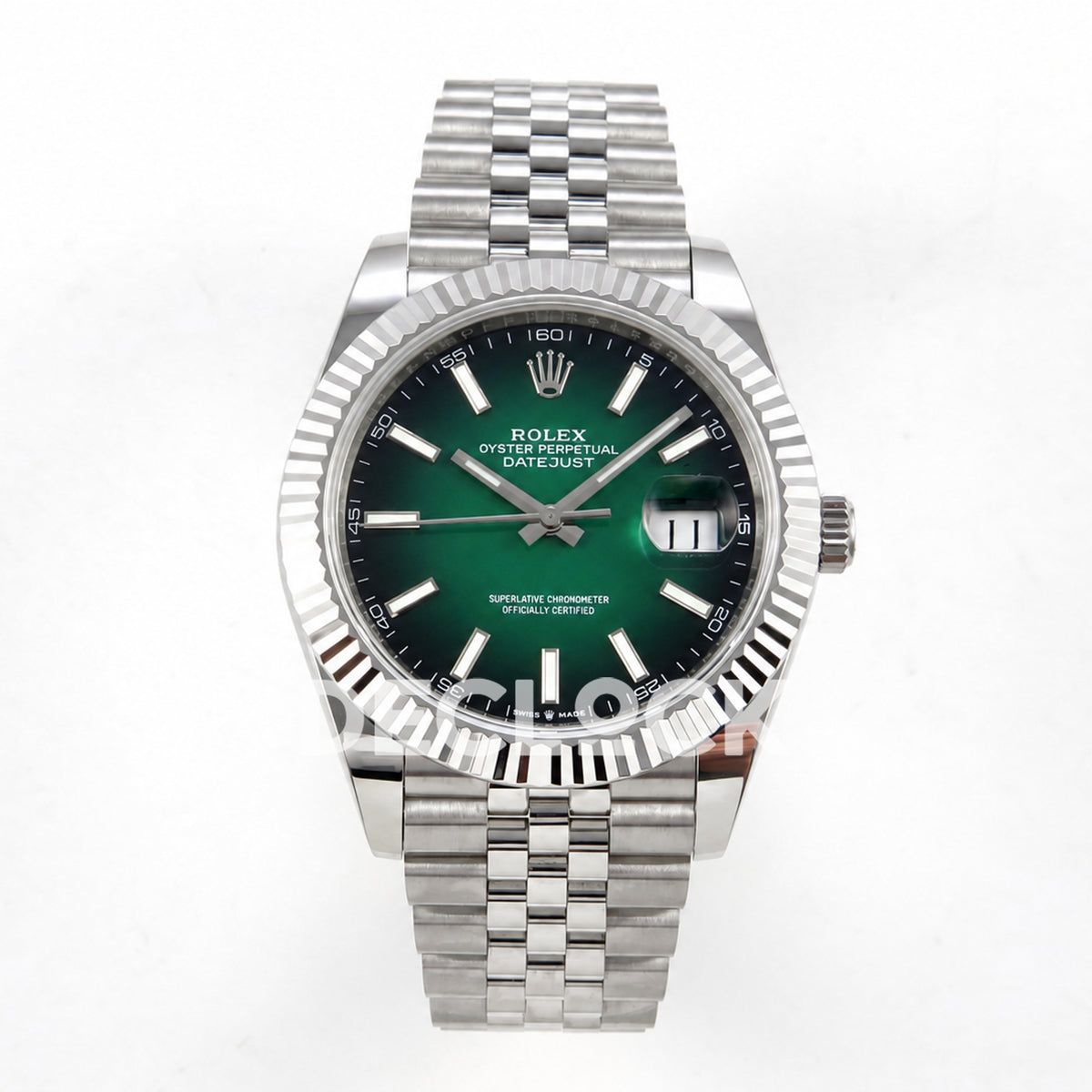 Rolex Datejust 41 126334 Green Ombre Jubilee QF V2 JH3235 Free Sprung