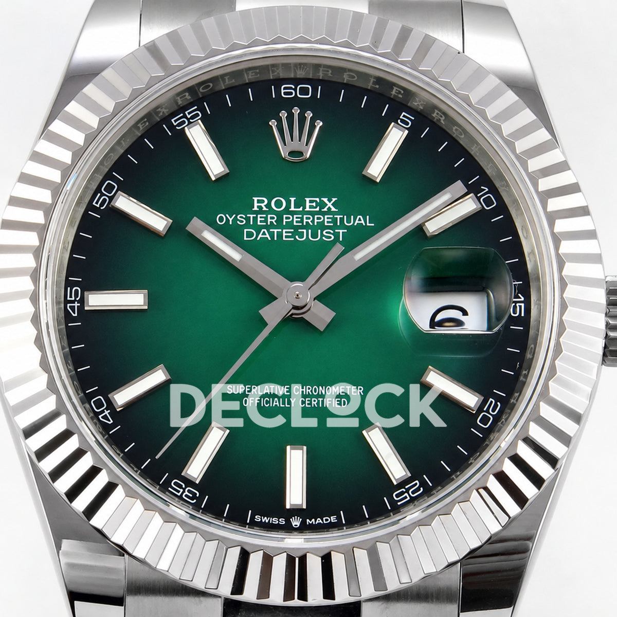 Rolex Datejust 41 126334 Green Ombre Oyster QF V2 JH3235 Free Sprung