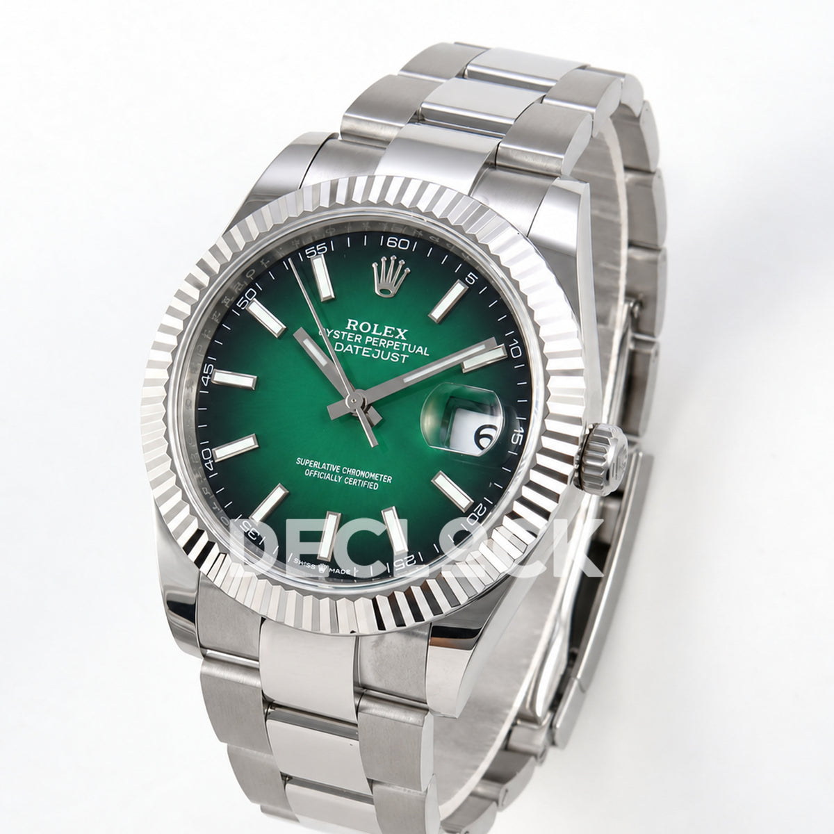 Rolex Datejust 41 126334 Green Ombre Oyster QF V2 JH3235 Free Sprung