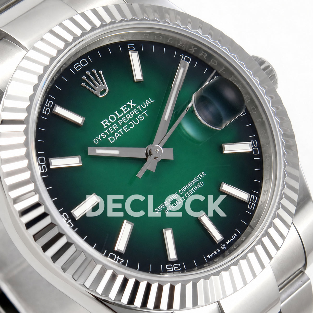 Rolex Datejust 41 126334 Green Ombre Oyster QF V2 JH3235 Free Sprung