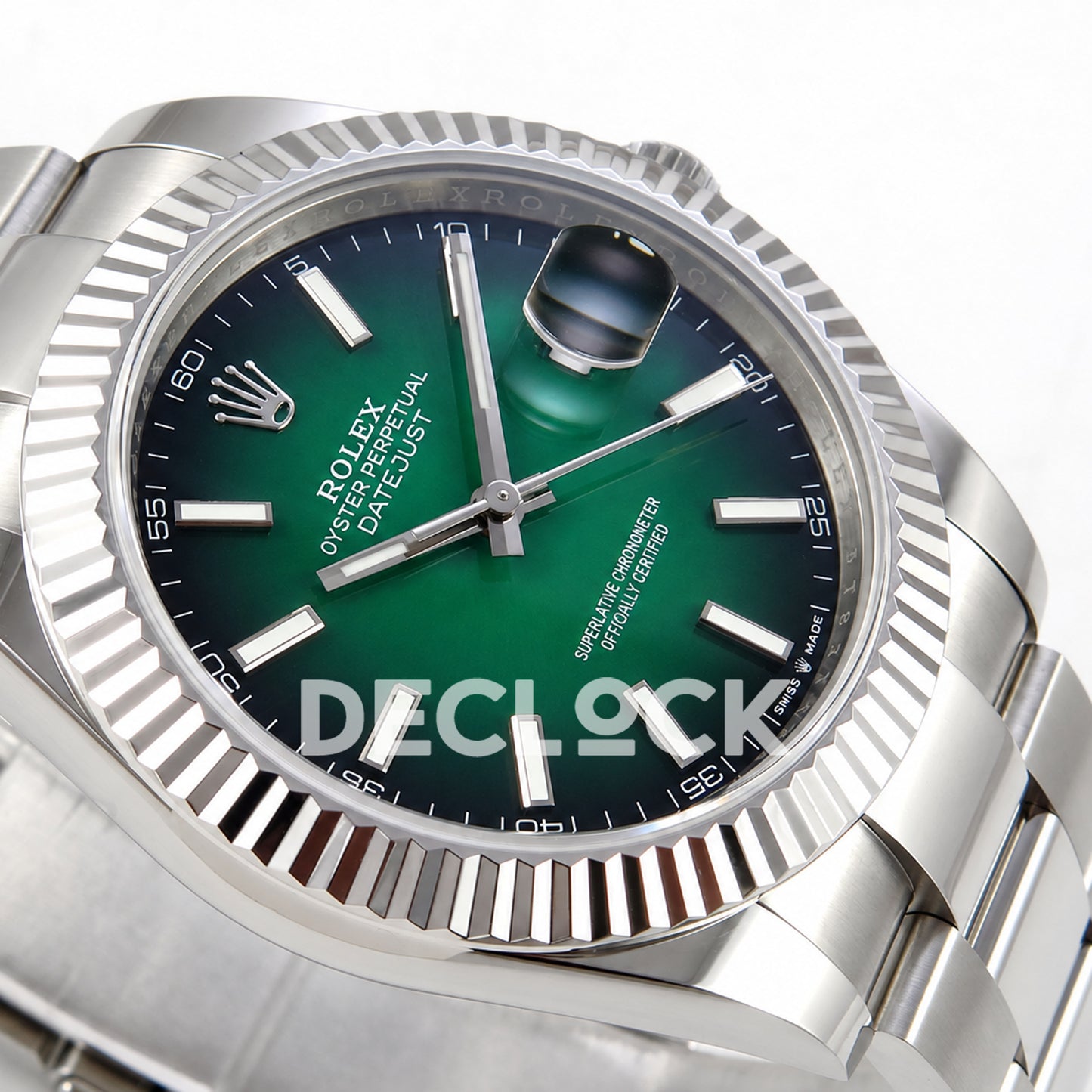 Rolex Datejust 41 126334 Green Ombre Oyster QF V2 JH3235 Free Sprung