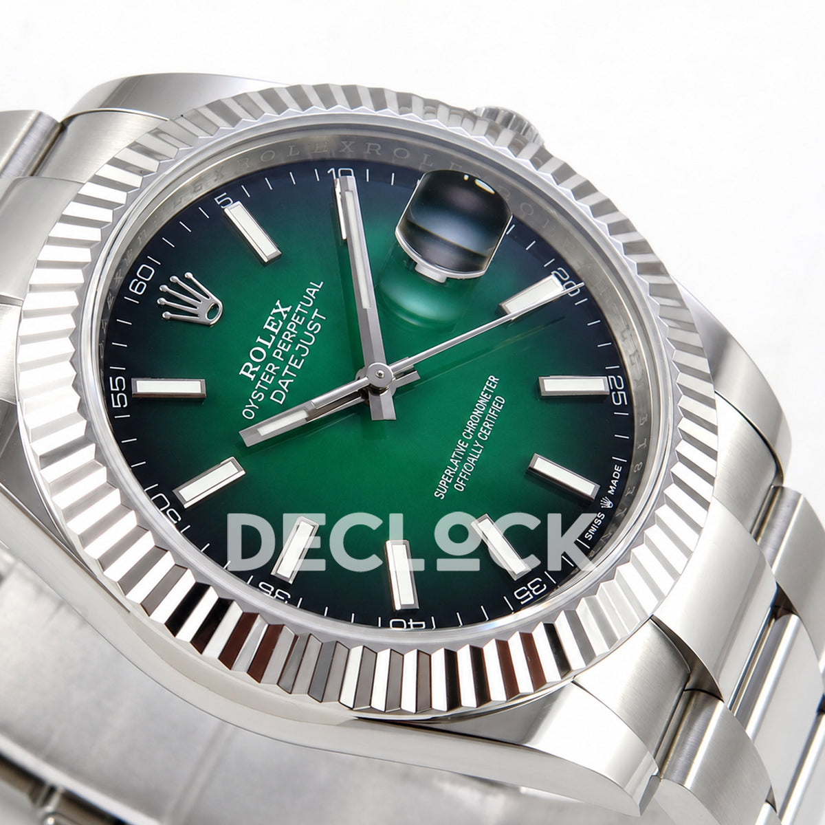 Rolex Datejust 41 126334 Green Ombre Oyster QF V2 JH3235 Free Sprung