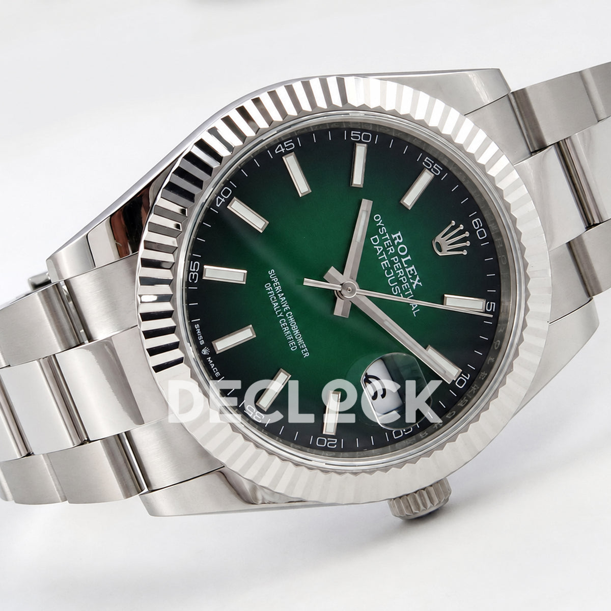 Rolex Datejust 41 126334 Green Ombre Oyster QF V2 JH3235 Free Sprung