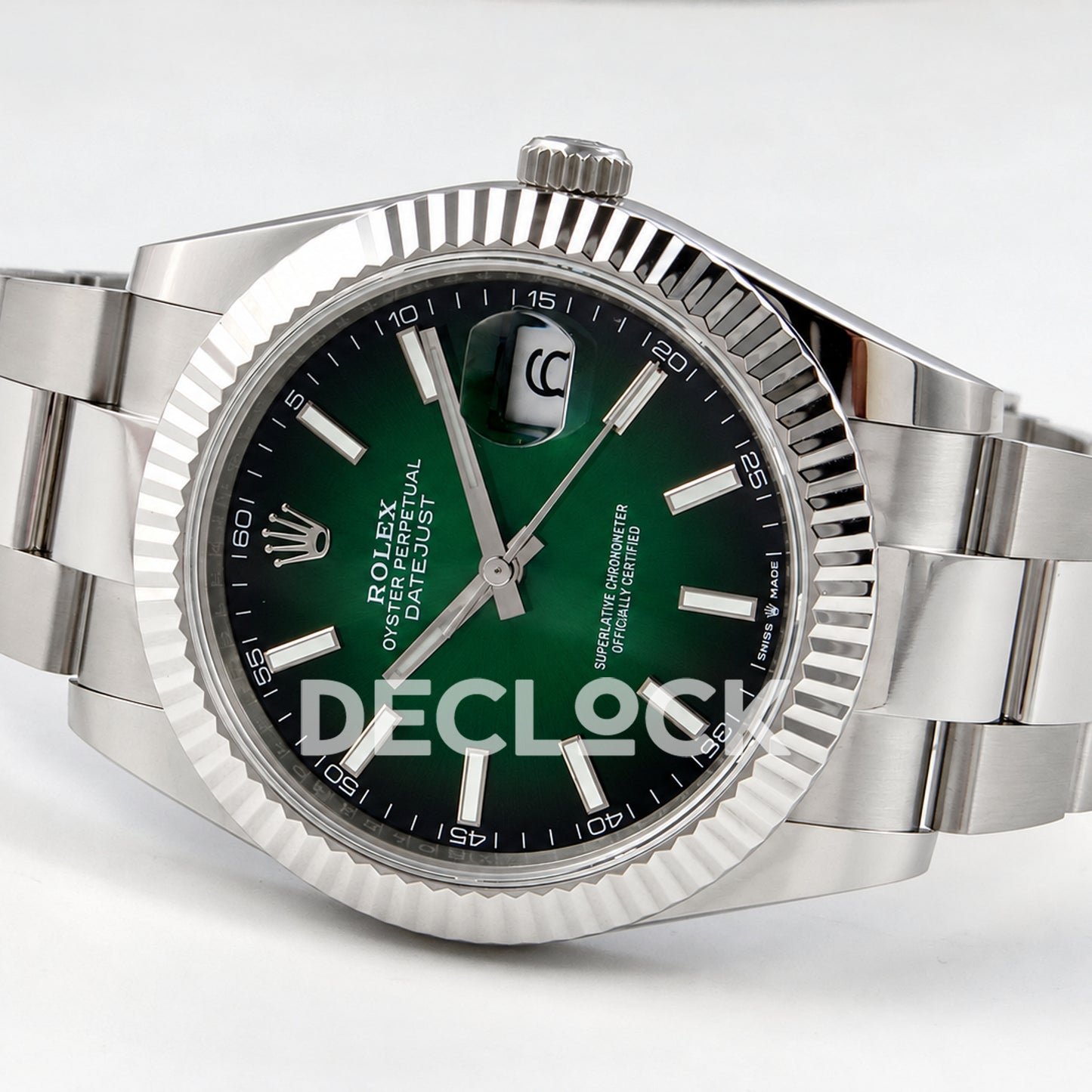 Rolex Datejust 41 126334 Green Ombre Oyster QF V2 JH3235 Free Sprung