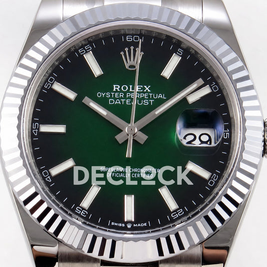 Rolex Datejust 41 126334 Green Ombre Oyster SEEK VR3235