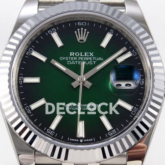 Rolex Datejust 41 126334 Green Ombre Jubilee SEEK VR3235