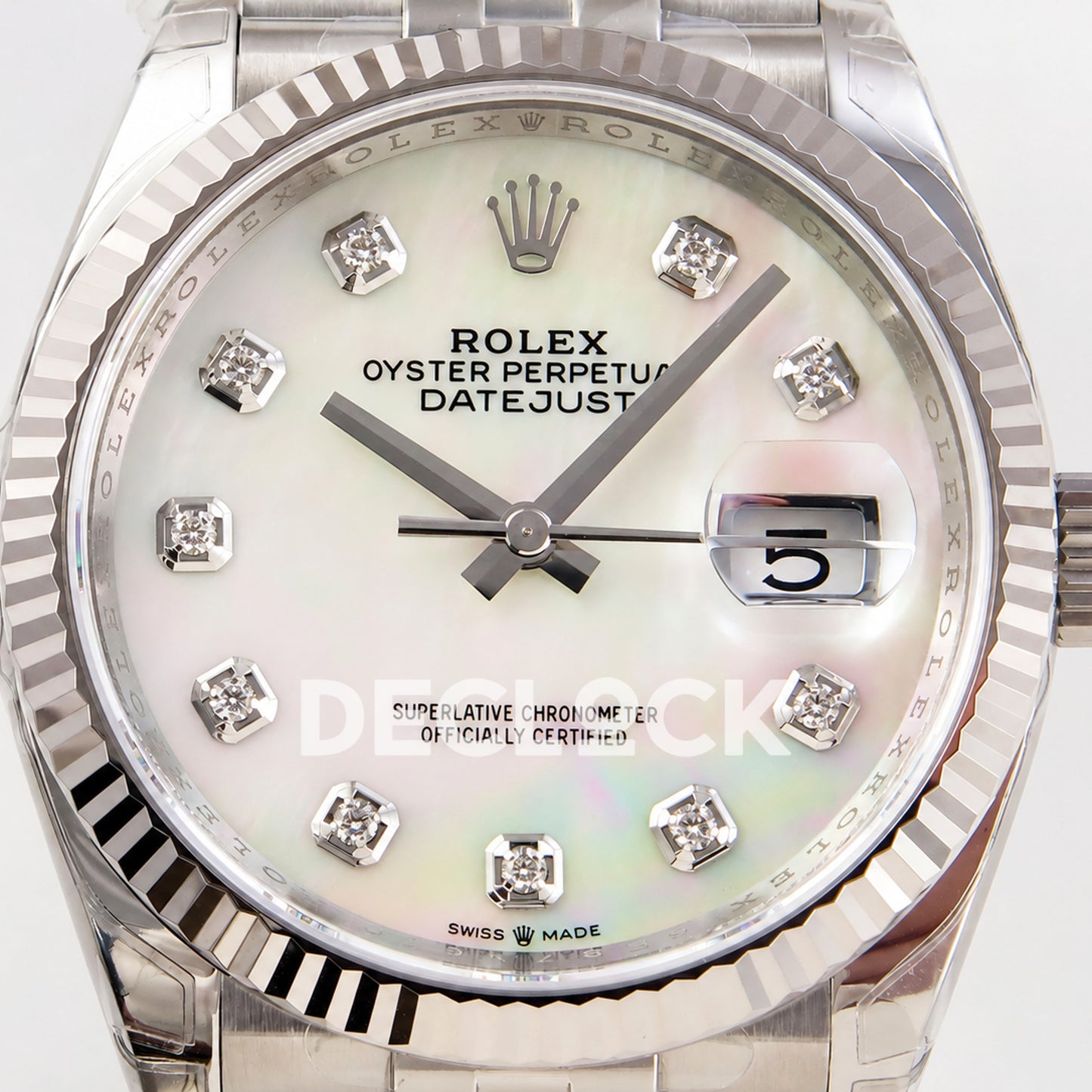 Rolex Datejust 41 126334 White MOP Diamonds Jubilee VSF