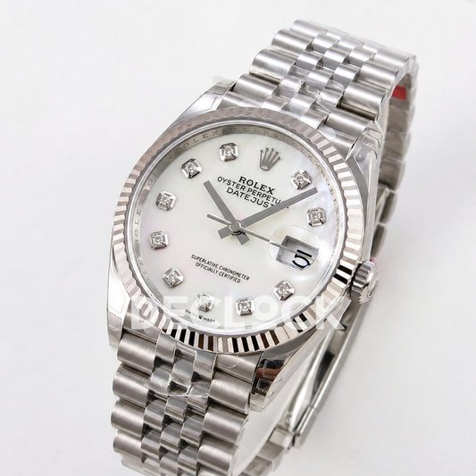 Rolex Datejust 41 126334 White MOP Diamonds Jubilee VSF
