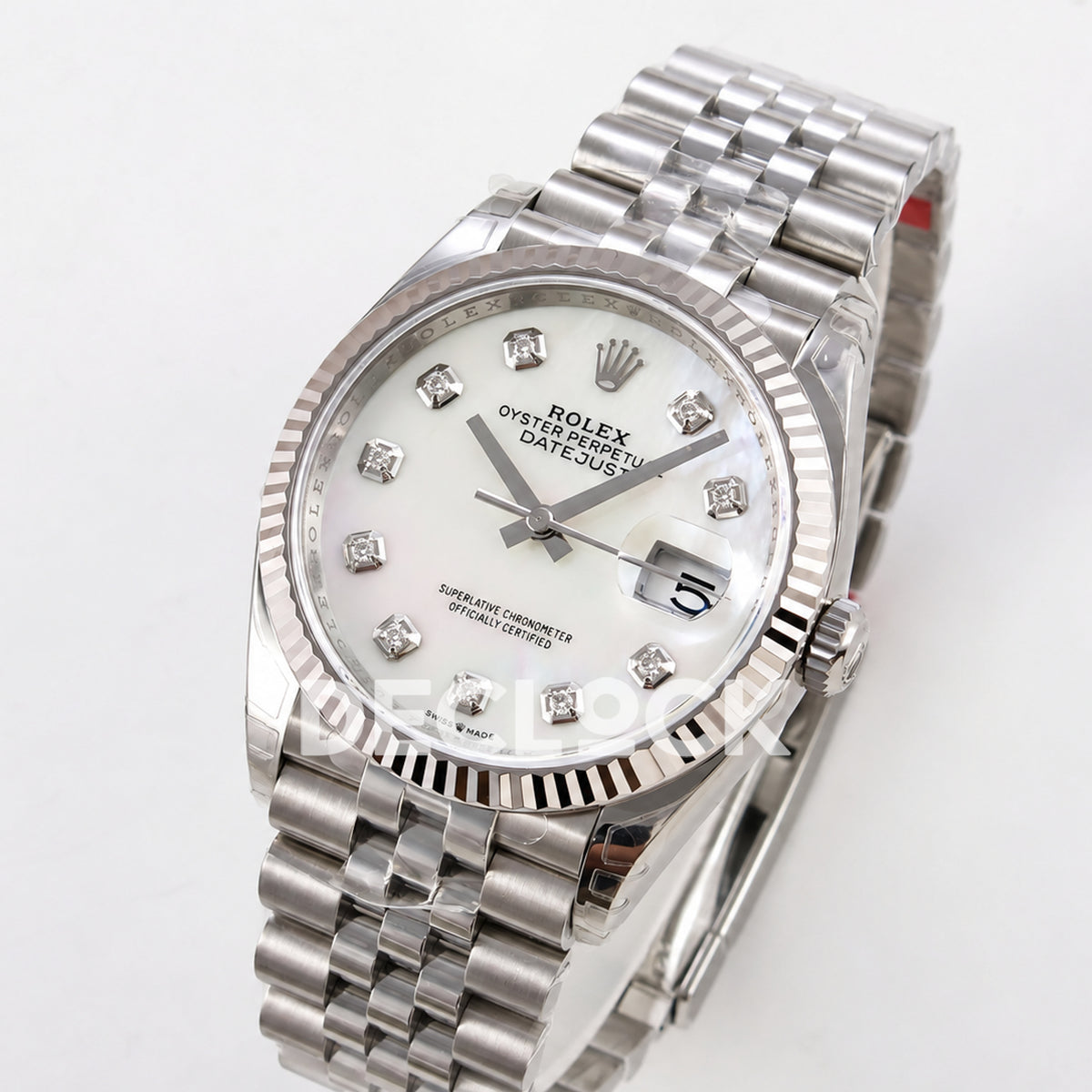 Rolex Datejust 41 126334 White MOP Diamonds Jubilee VSF