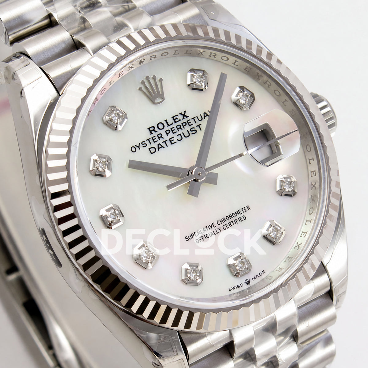 Rolex Datejust 41 126334 White MOP Diamonds Jubilee VSF