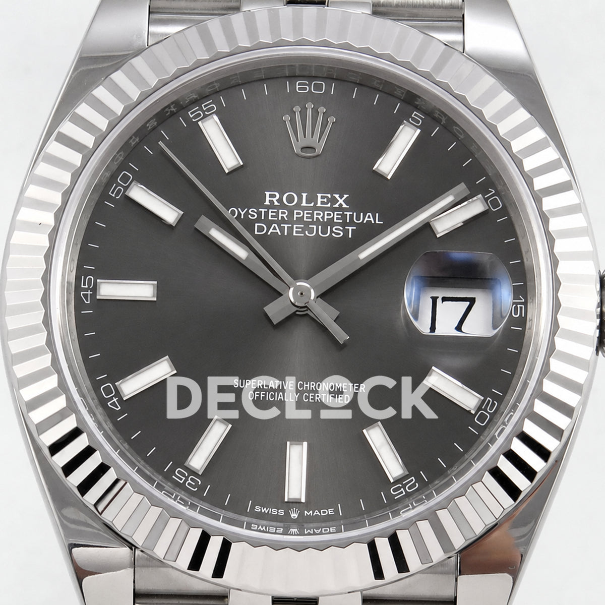 Rolex Datejust 41 126334 Grey Stick Dial Jubilee SEEK VR3235