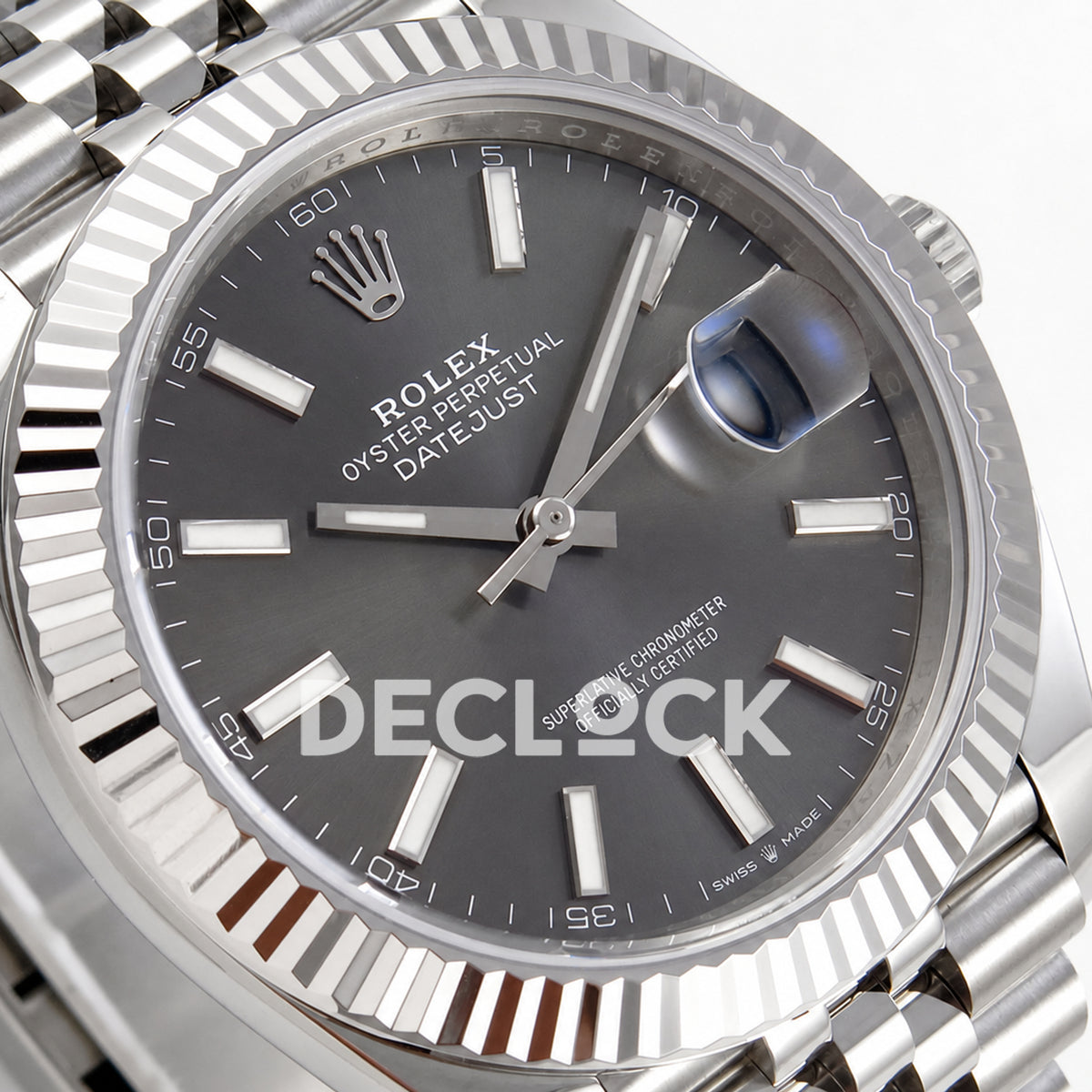 Rolex Datejust 41 126334 Grey Stick Dial Jubilee SEEK VR3235
