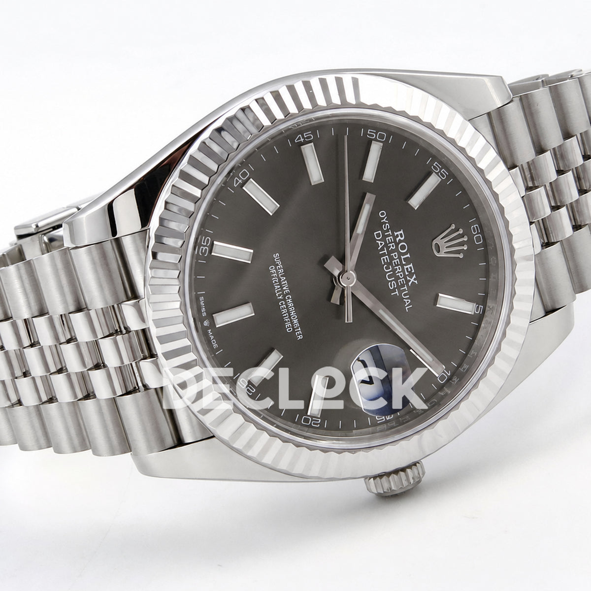 Rolex Datejust 41 126334 Grey Stick Dial Jubilee SEEK VR3235
