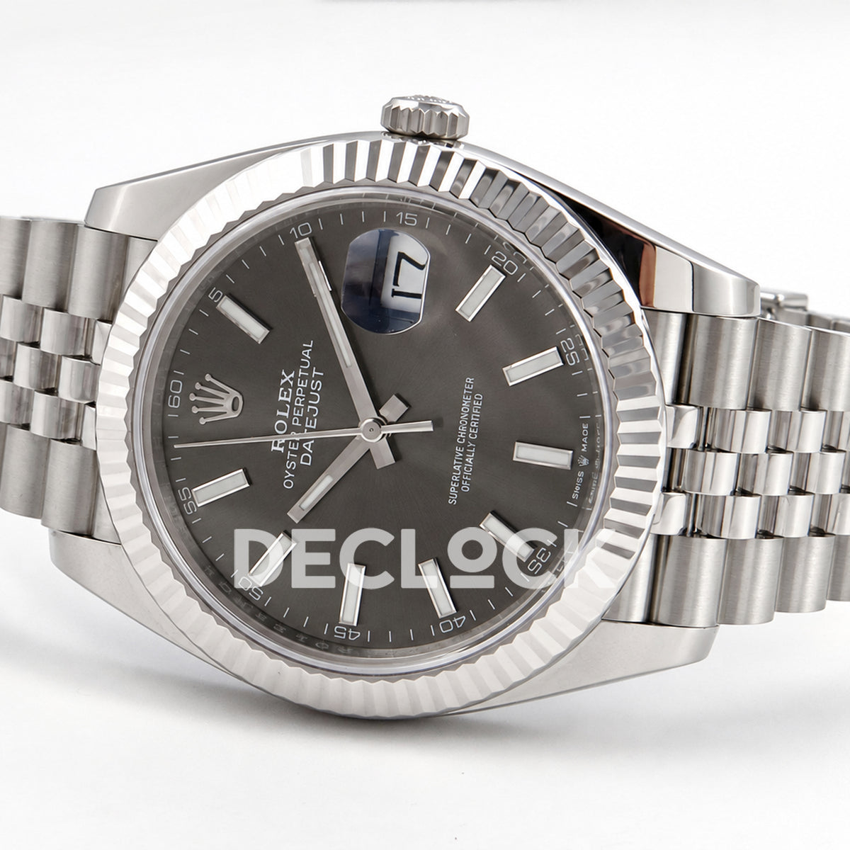 Rolex Datejust 41 126334 Grey Stick Dial Jubilee SEEK VR3235