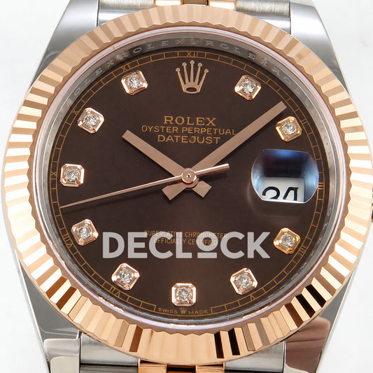 Rolex Datejust 41 126331 Brown Diamonds Jubilee RGF JH3235