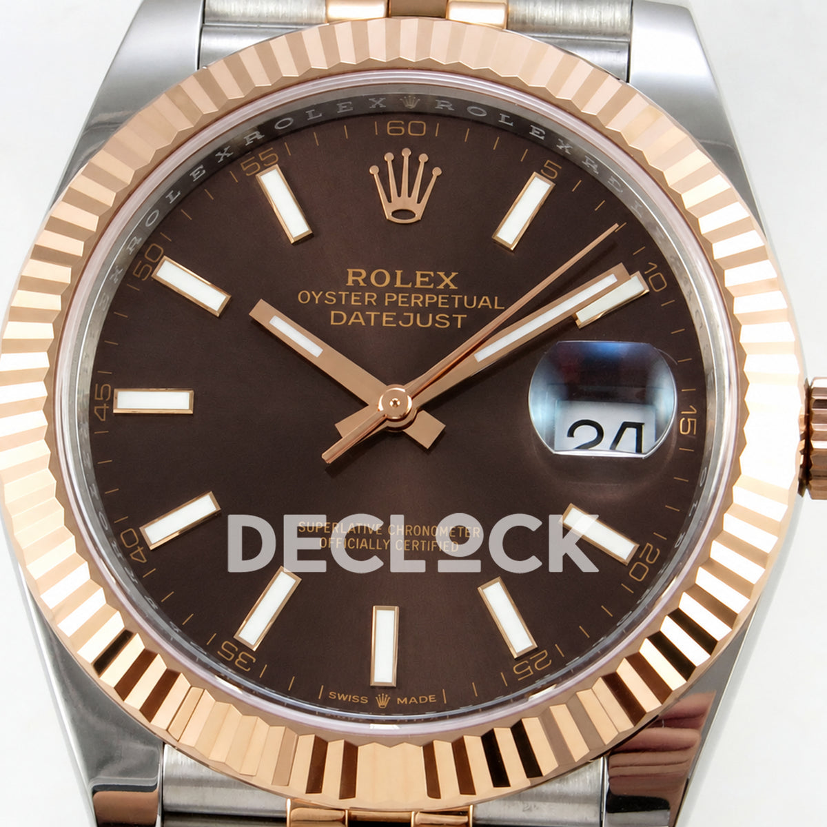 Rolex Datejust 41 126331 Brown Stick Dial Jubilee RGF JH3235