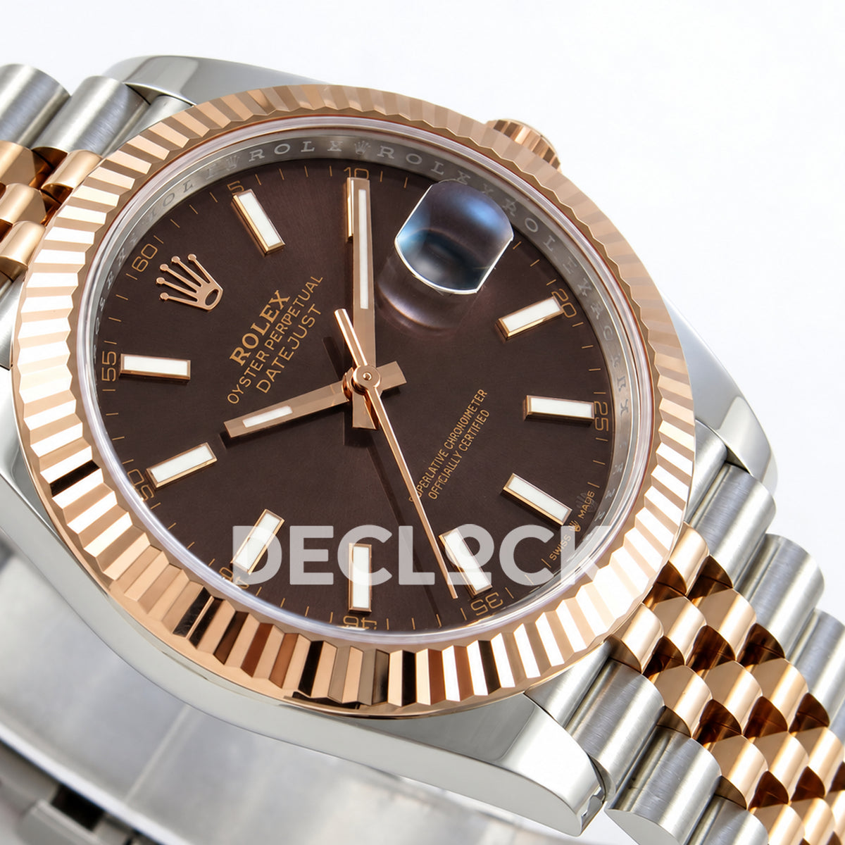 Rolex Datejust 41 126331 Brown Stick Dial Jubilee RGF JH3235