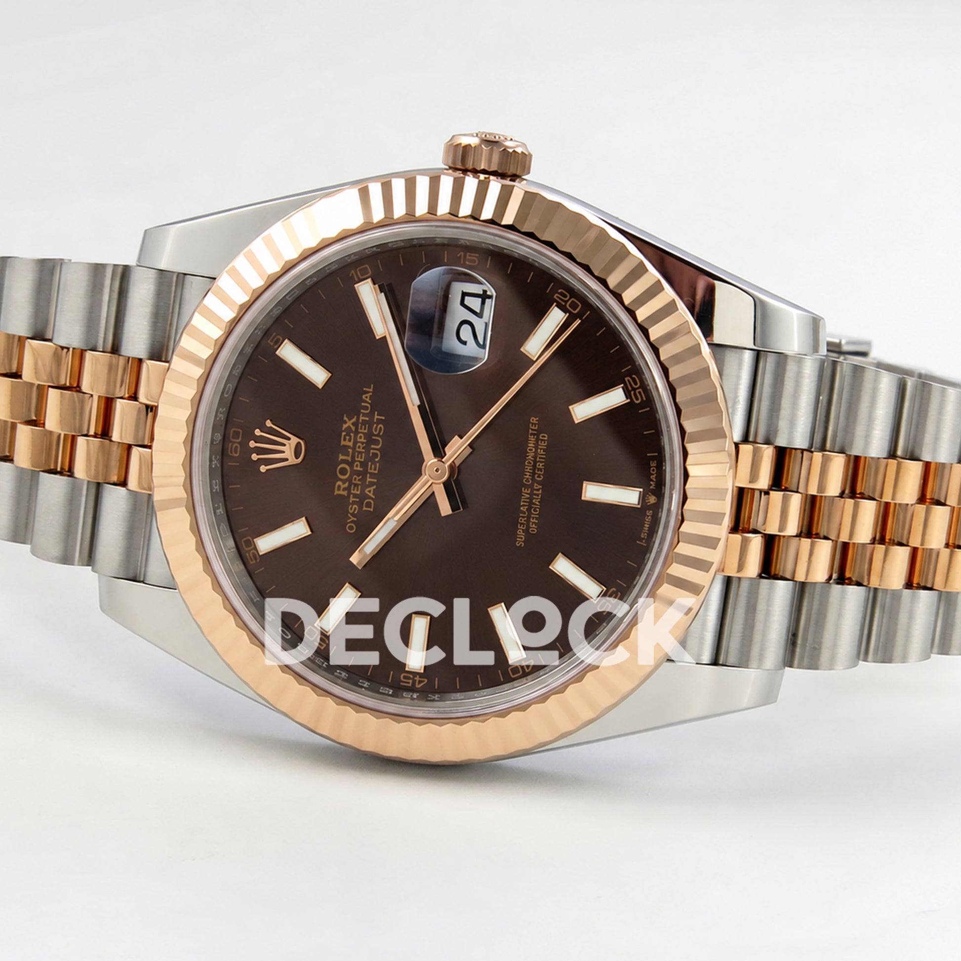 Rolex Datejust 41 126331 Brown Stick Dial Jubilee RGF JH3235