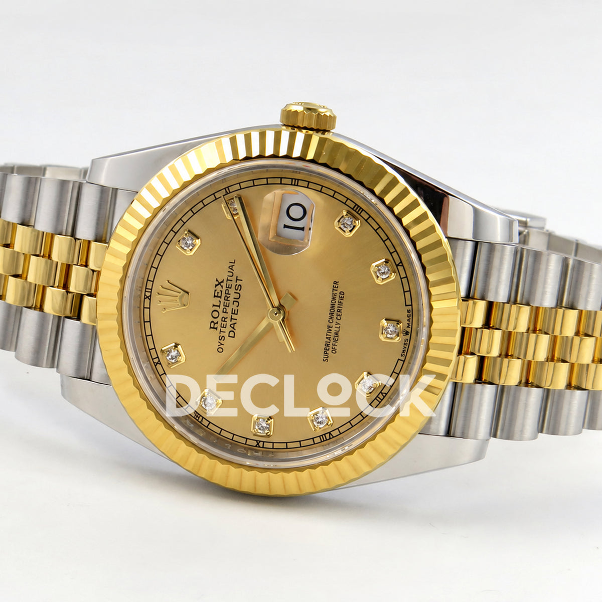 Rolex Datejust 41 126333 Yellow Gold Diamonds Jubilee RGF JH3235