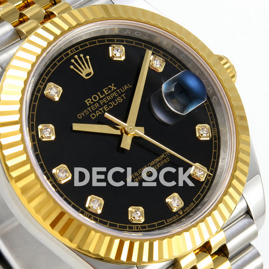Rolex Datejust 41 126333 Black Diamonds Jubilee RGF JH3235