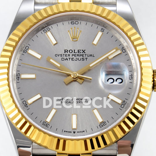 Rolex Datejust 41 126333 Silver Stick Dial Jubilee RGF JH3235