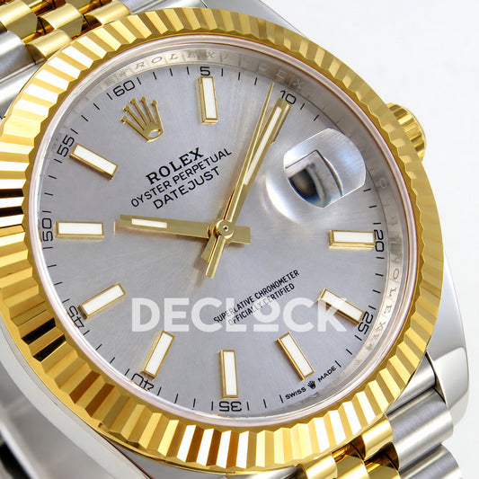 Rolex Datejust 41 126333 Silver Stick Dial Jubilee RGF JH3235