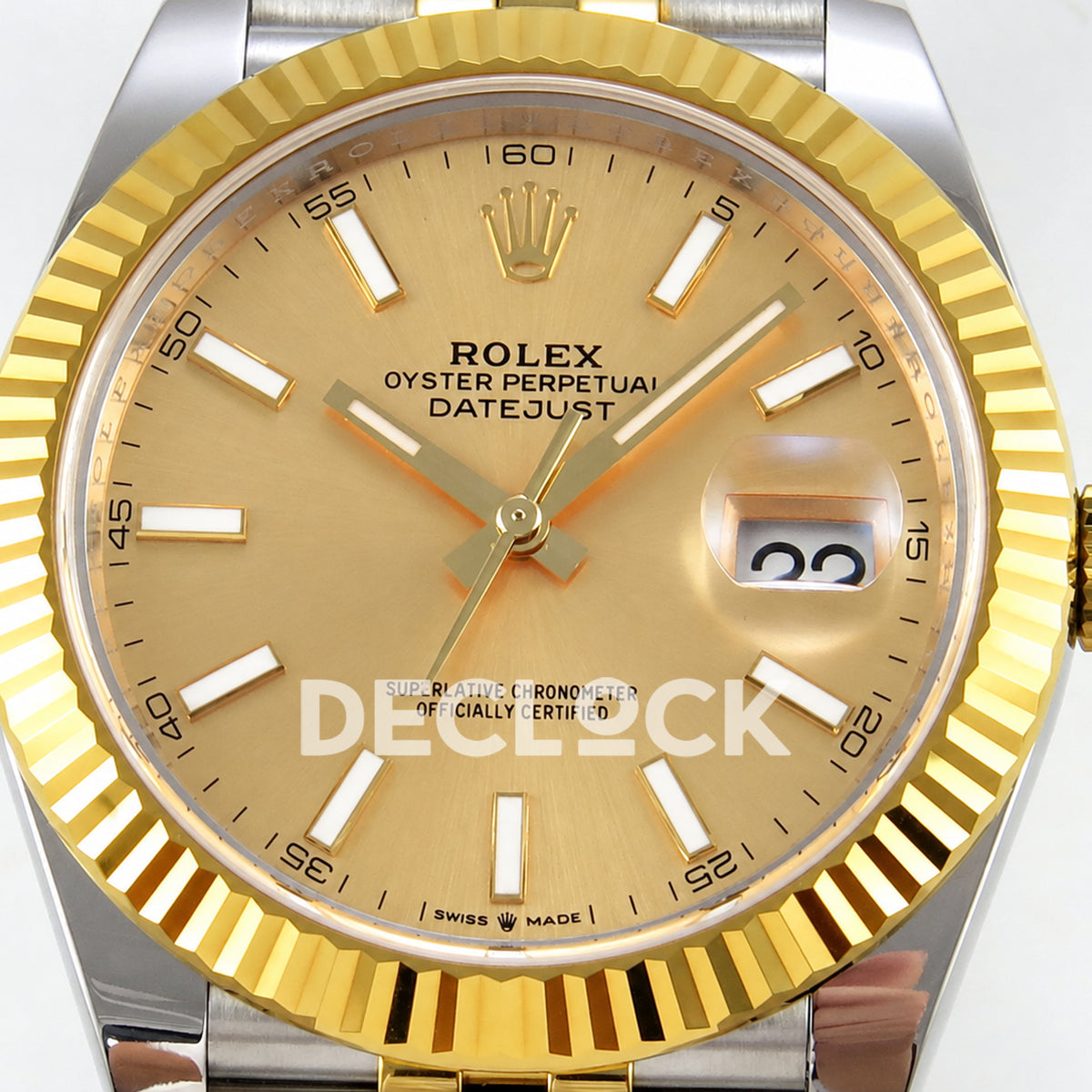 Rolex Datejust 41 126333 Yellow Gold Stick Dial Jubilee RGF JH3235