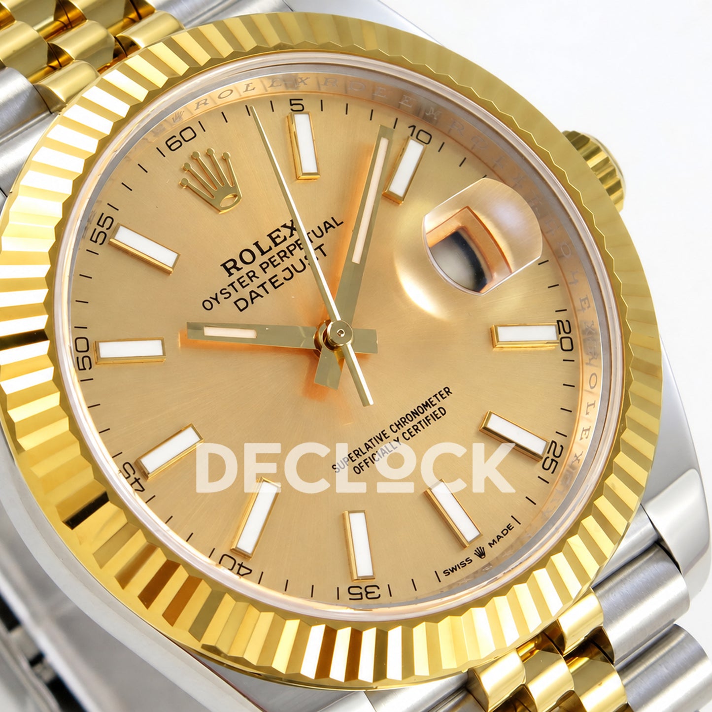Rolex Datejust 41 126333 Yellow Gold Stick Dial Jubilee RGF JH3235