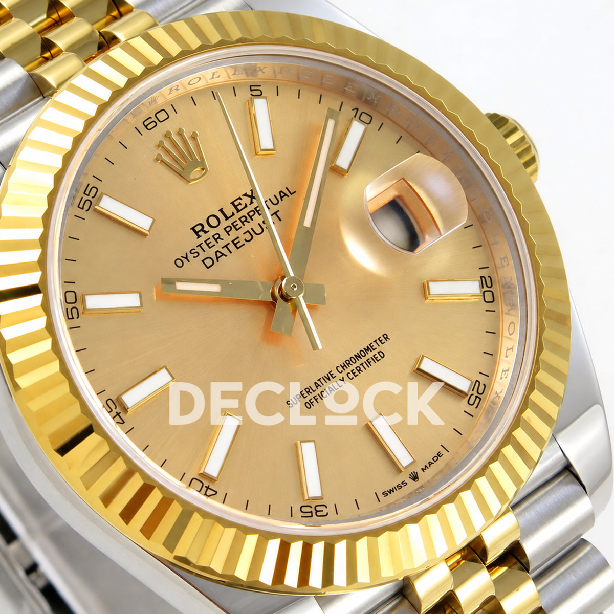 Rolex Datejust 41 126333 Yellow Gold Stick Dial Jubilee RGF JH3235