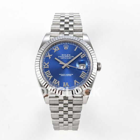 Rolex Datejust 41 126334 Blue Roman Dial Jubilee RGF JH3235