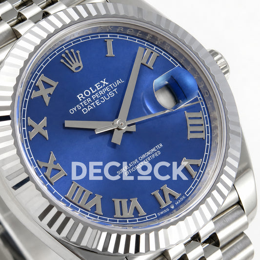 Rolex Datejust 41 126334 Blue Roman Dial Jubilee RGF JH3235