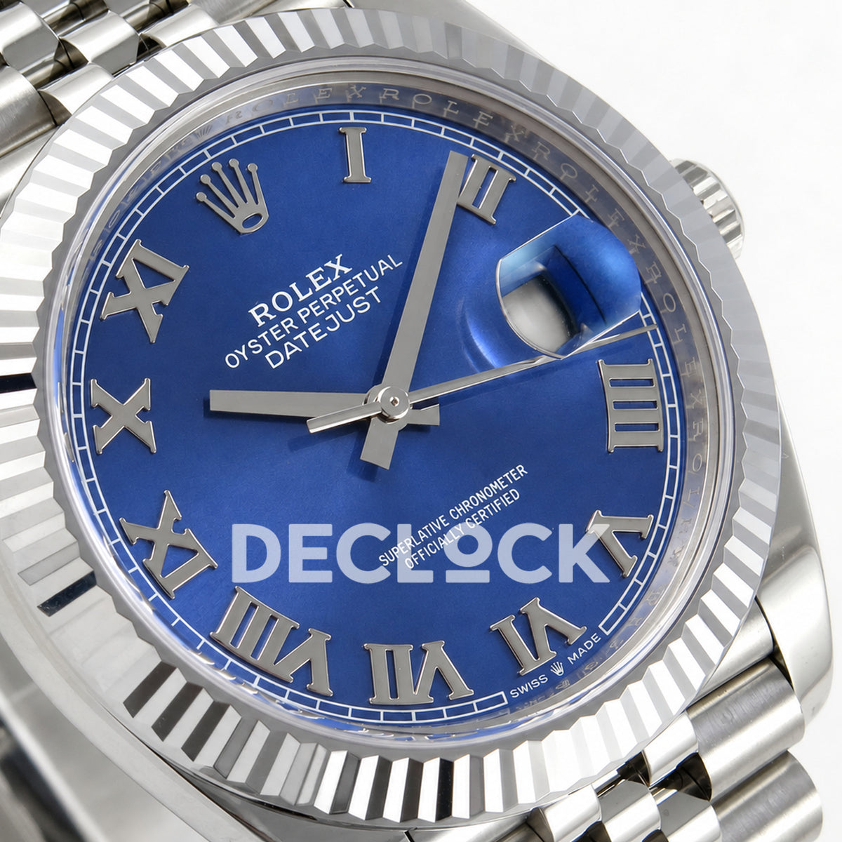 Rolex Datejust 41 126334 Blue Roman Dial Jubilee RGF JH3235