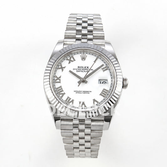 Rolex Datejust 41 126334 White Roman Dial Jubilee RGF JH3235